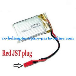 Shcong LH-1108 LH-1108A LH-1108C RC helicopter accessories list spare parts battery 3.7V 1000mAh Red JST plug