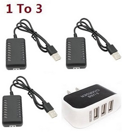 Lead Honor LH-1301 LH 1301 LH1301 3 USB charger adapter with 3*USB charger wire set