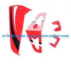 Egofly HAWKSPY LT-711 LT-713 RC helicopter accessories list spare parts tail decorative set (Red)