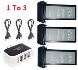 MJX MG-1 X-drone EIS Bugs MG-1 1 to 3 charger set with 3* 7.7V 2950mAh battery set