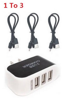 MJX Bugs 18 pro B18pro 1 to 3 charger adapter with 3*USB wire set