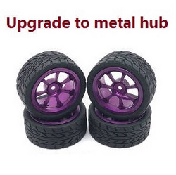 MJX Hyper Go 14209 MJX 14210 upgrade to metal hub tires set (Purple)