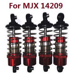 MJX Hyper Go 14209 MJX 14210 front and rear oil filled shock Red (For mjx 14209) - Click Image to Close