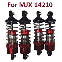 MJX Hyper Go 14209 MJX 14210 front and rear oil filled shock Red (For mjx 14210)