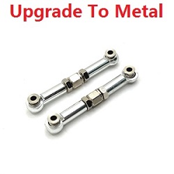 MJX Hyper Go 14209 MJX 14210 upgrade to metal steering linkage Silver - Click Image to Close