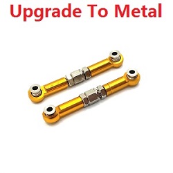 MJX Hyper Go 14209 MJX 14210 upgrade to metal steering linkage Gold - Click Image to Close