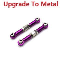 MJX Hyper Go 14209 MJX 14210 upgrade to metal steering linkage Purple - Click Image to Close