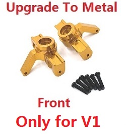 MJX Hyper Go 14209 MJX 14210 upgrade to metal steering block Gold Only for V1 - Click Image to Close