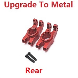 MJX Hyper Go 14209 MJX 14210 upgrade to metal rear hubs Red