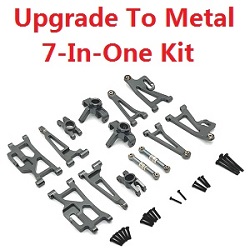 MJX Hyper Go 14209 MJX 14210 upgrade to metal 7-In-One Kit Titanium color - Click Image to Close