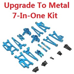 MJX Hyper Go 14209 MJX 14210 upgrade to metal 7-In-One Kit Blue - Click Image to Close