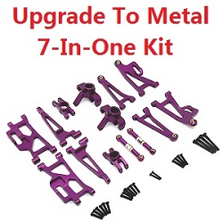 MJX Hyper Go 14209 MJX 14210 upgrade to metal 7-In-One Kit Purple - Click Image to Close