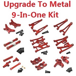 MJX Hyper Go 14209 MJX 14210 upgrade to metal 9-In-One Kit Red - Click Image to Close