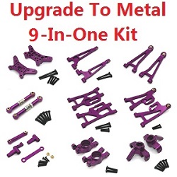 MJX Hyper Go 14209 MJX 14210 upgrade to metal 9-In-One Kit Purple - Click Image to Close