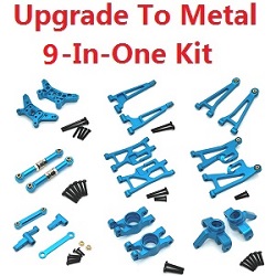 MJX Hyper Go 14209 MJX 14210 upgrade to metal 9-In-One Kit Blue - Click Image to Close