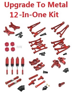 MJX Hyper Go 14209 MJX 14210 upgrade to metal 12-In-One Kit Red - Click Image to Close