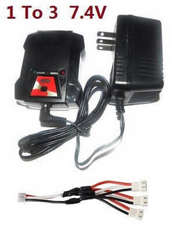 MJX Hyper Go 14209 MJX 14210 charger and balance charger box set + 1 to 3 wire (7.4V)
