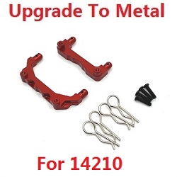 MJX Hyper Go 14209 MJX 14210 upgrade to metal forward and rear body pillars Red (For MJX 14210)