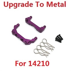 MJX Hyper Go 14209 MJX 14210 upgrade to metal forward and rear body pillars Purple (For MJX 14210)