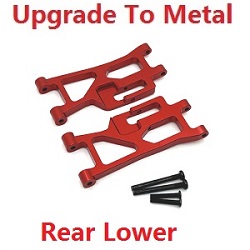 MJX Hyper Go 14209 MJX 14210 upgrade to metal rear lower suspension arms Red