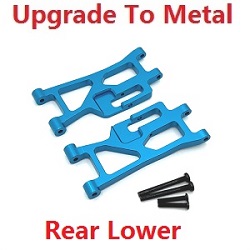 MJX Hyper Go 14209 MJX 14210 upgrade to metal rear lower suspension arms Blue