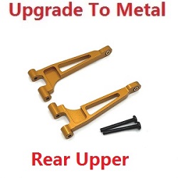 MJX Hyper Go 14209 MJX 14210 upgrade to metal rear upper suspension arms Gold