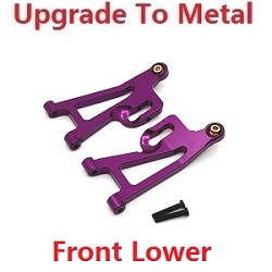 MJX Hyper Go 14209 MJX 14210 upgrade to metal front lower suspension arms Purple