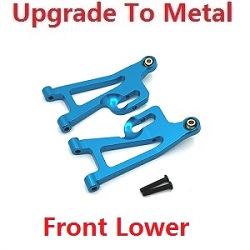 MJX Hyper Go 14209 MJX 14210 upgrade to metal front lower suspension arms Blue