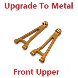 MJX Hyper Go 14209 MJX 14210 upgrade to metal front upper suspension arms Gold