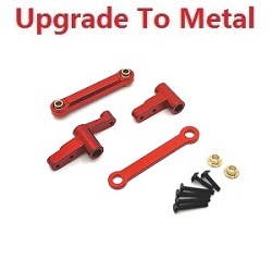 MJX Hyper Go 14209 MJX 14210 upgrade to metal steering assembly Red