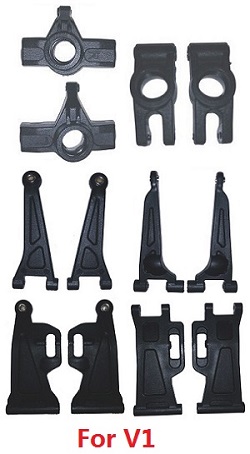MJX Hyper Go 14209 MJX 14210 front and rear swing arm set + rear fixed seat + front steering seat V1