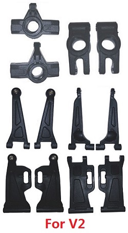 MJX Hyper Go 14209 MJX 14210 front and rear swing arm set + rear fixed seat + front steering seat V2