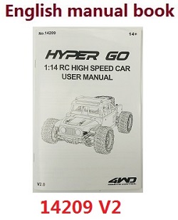 MJX Hyper Go 14209 MJX 14210 English manual book (14209 V2) - Click Image to Close