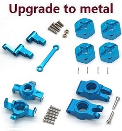 MJX Hyper Go 14301 MJX 14302 upgrade to metal parts kit 4-In-one Blue