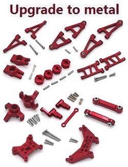 MJX Hyper Go 14301 MJX 14302 upgrade to metal parts kit 11-In-one Red