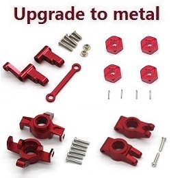 MJX Hyper Go 14301 MJX 14302 upgrade to metal parts kit 4-In-one Red