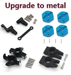 MJX Hyper Go 14301 MJX 14302 upgrade to metal parts kit 4-In-one Black