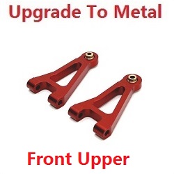 MJX Hyper Go 14301 MJX 14302 14303 front upper swing arm upgrade to metal Red