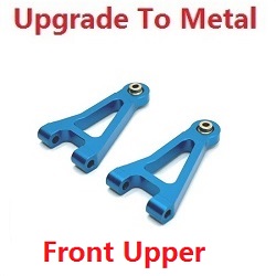 MJX Hyper Go 14301 MJX 14302 14303 front upper swing arm upgrade to metal Blue - Click Image to Close
