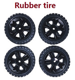 MJX Hyper Go 14301 MJX 14302 14303 rubber tires wheels (Black)