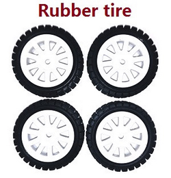 MJX Hyper Go 14301 MJX 14302 14303 rubber tires wheels (White)