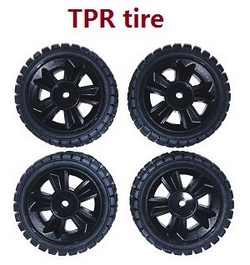 MJX Hyper Go 14301 MJX 14302 14303 TPR tires wheels (Black)