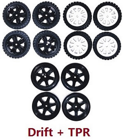 MJX Hyper Go 14301 MJX 14302 14303 tires 3sets (Drift + TPR)