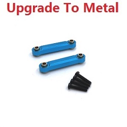 MJX Hyper Go 14301 MJX 14302 14303 upgrade to metal steering connect bar Blue - Click Image to Close
