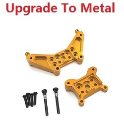 MJX Hyper Go 14301 MJX 14302 14303 upgrade to metal front and rear shock mount Gold