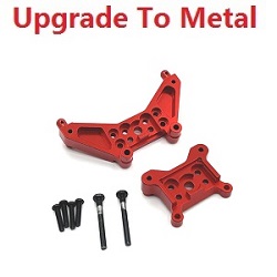 MJX Hyper Go 14301 MJX 14302 14303 upgrade to metal front and rear shock mount Red