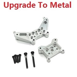 MJX Hyper Go 14301 MJX 14302 14303 upgrade to metal front and rear shock mount Silver - Click Image to Close