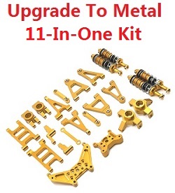 MJX Hyper Go 14301 MJX 14302 upgrade to metal parts kit 11-In-One Gold