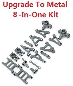 MJX Hyper Go 14301 MJX 14302 upgrade to metal parts kit 8-In-one Titanium color