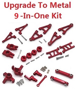 MJX Hyper Go 14301 MJX 14302 upgrade to metal parts kit 9-In-one Red